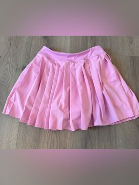 Zella Pink Pleated Skater Skirt